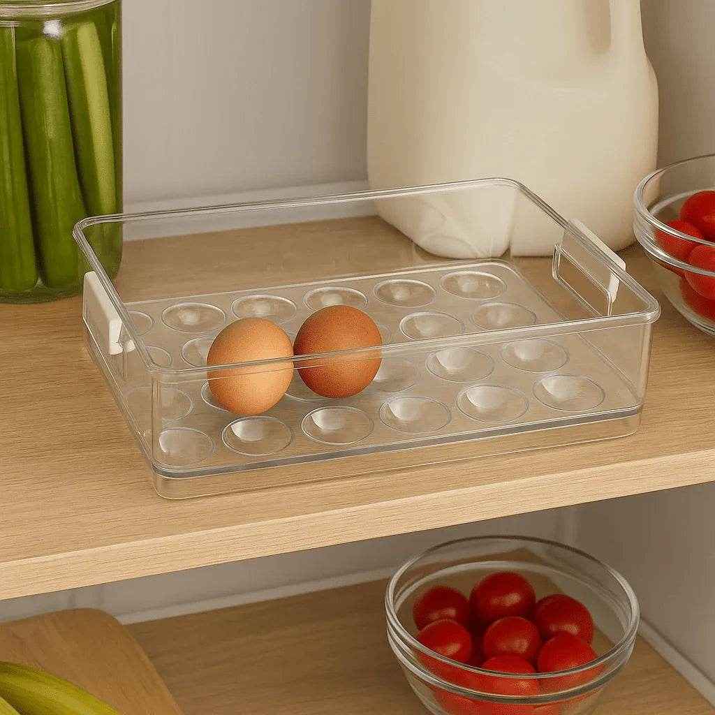 Organizador de Ovos para Geladeira com Tampa Alidolado - Alidolado