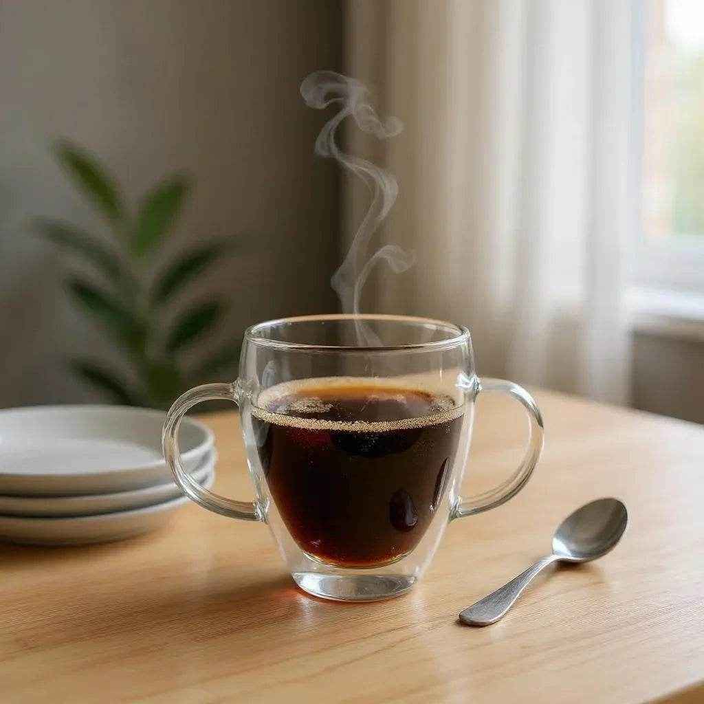 Copo de Vidro de Parede Dupla em Formato de Coração – 90ml - Alidolado