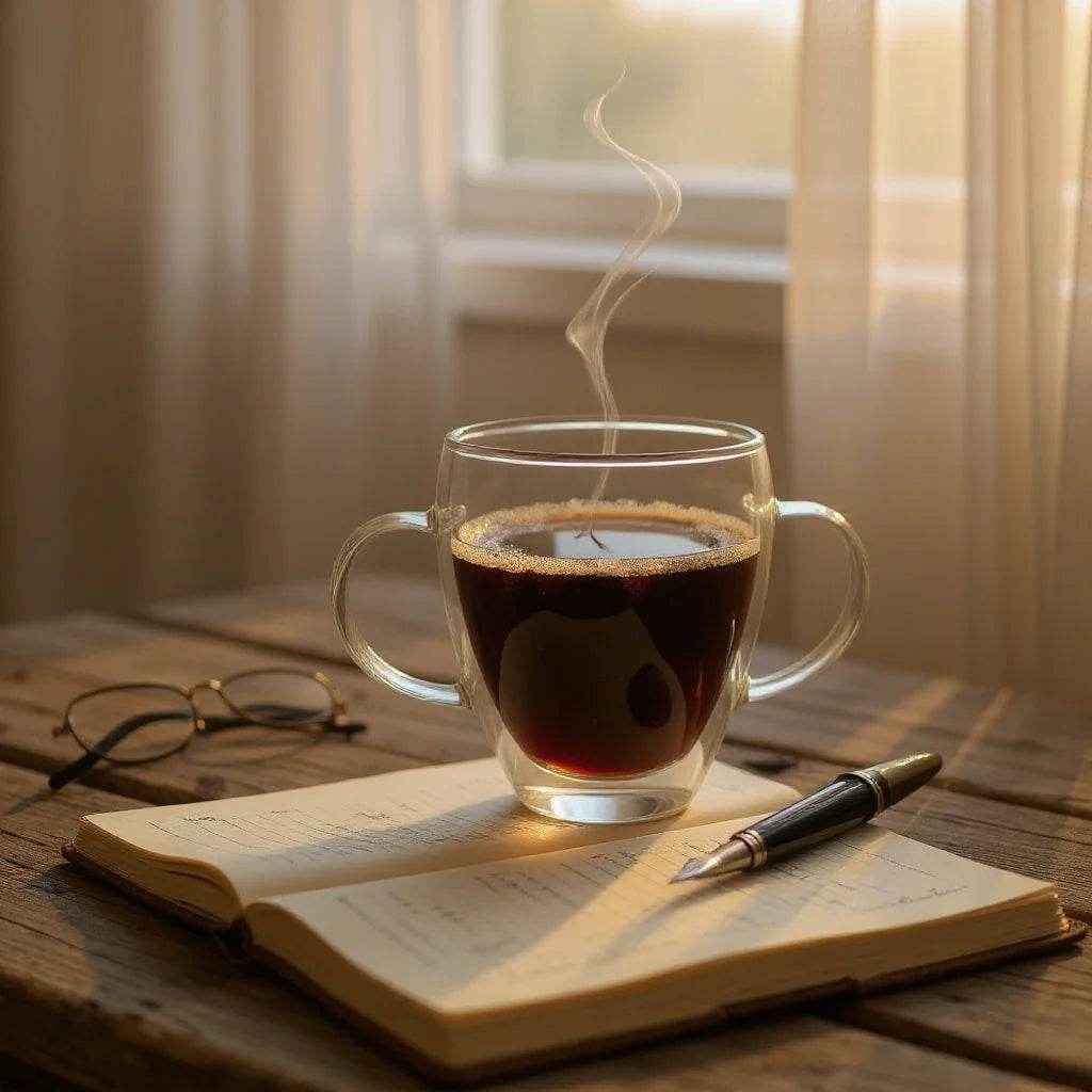 Copo de Vidro de Parede Dupla em Formato de Coração – 90ml - Alidolado