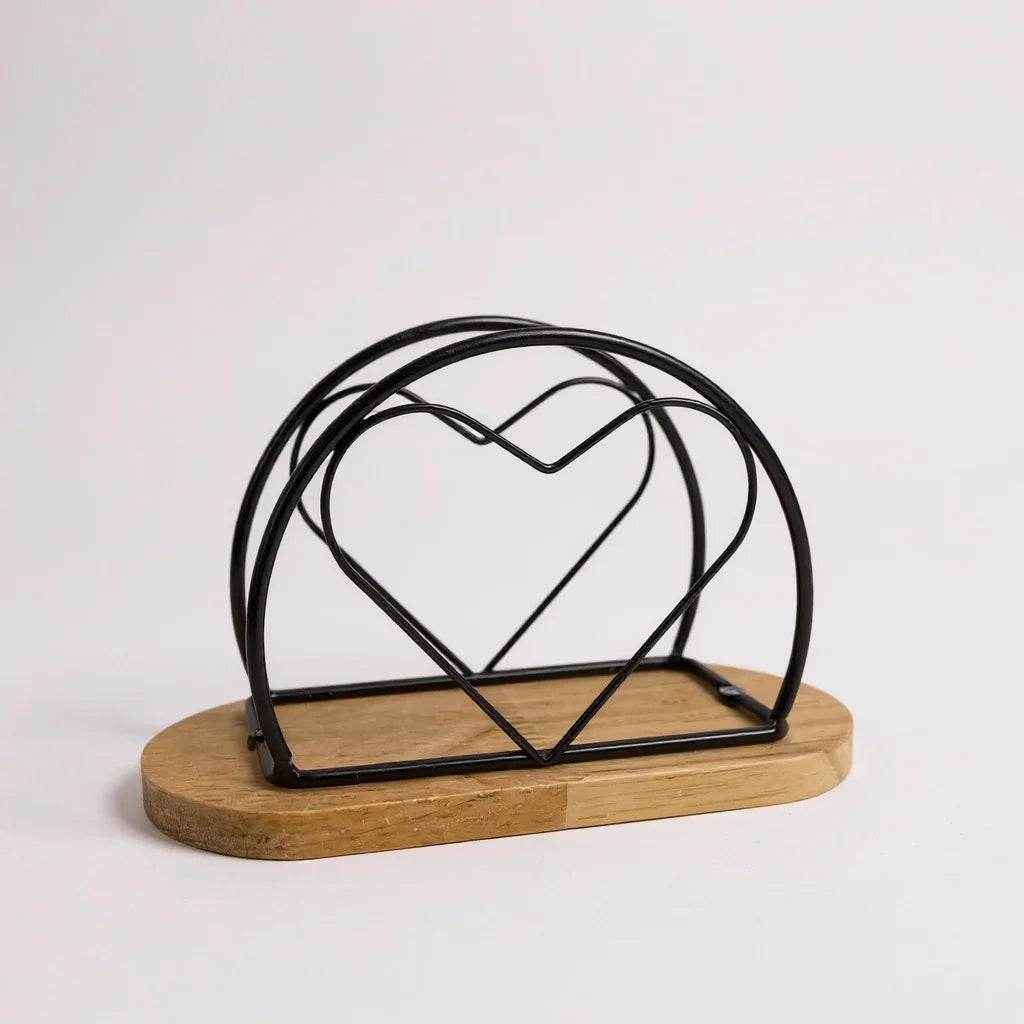 Porta Guardanapo com Formato de Coração - Alidolado