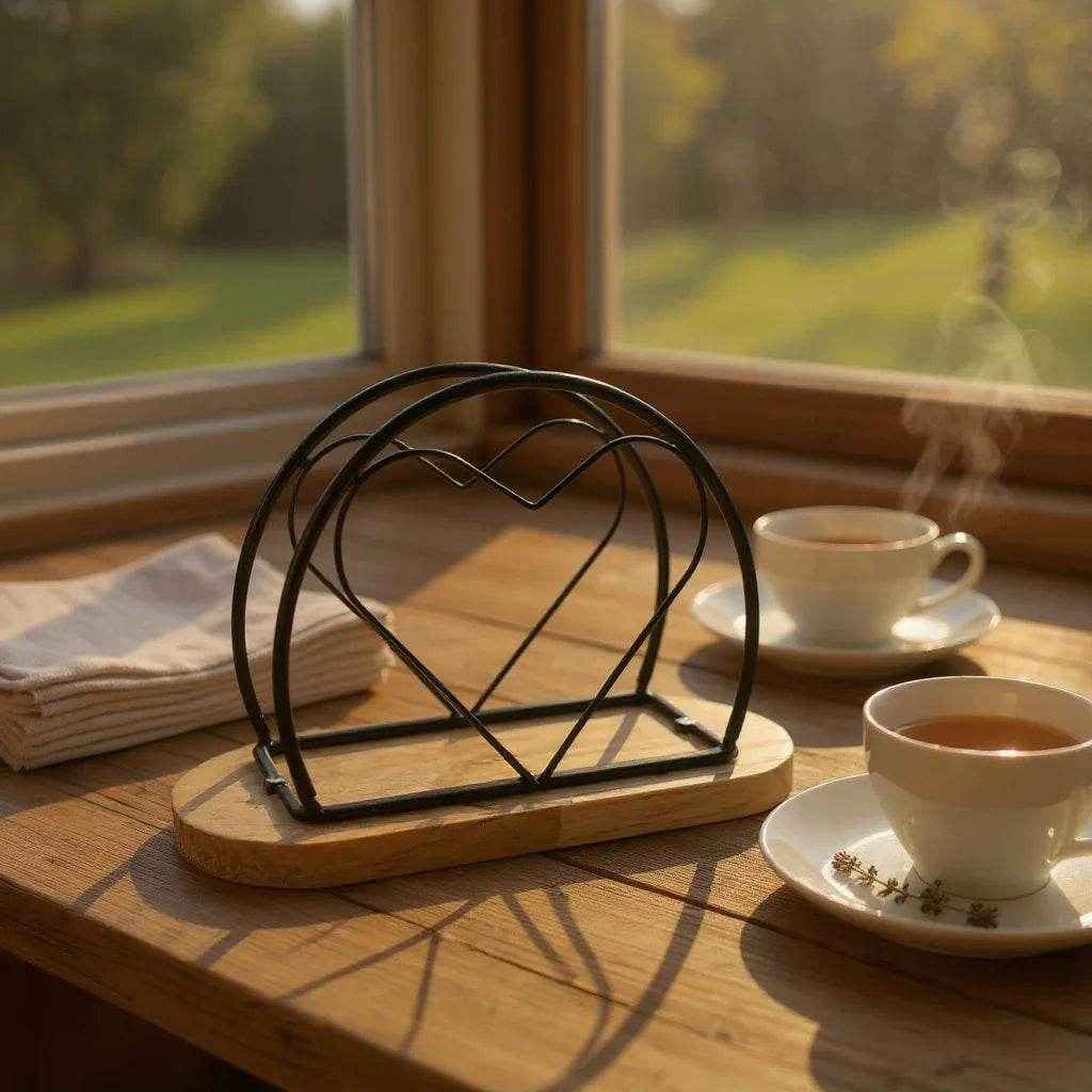 Porta Guardanapo com Formato de Coração - Alidolado