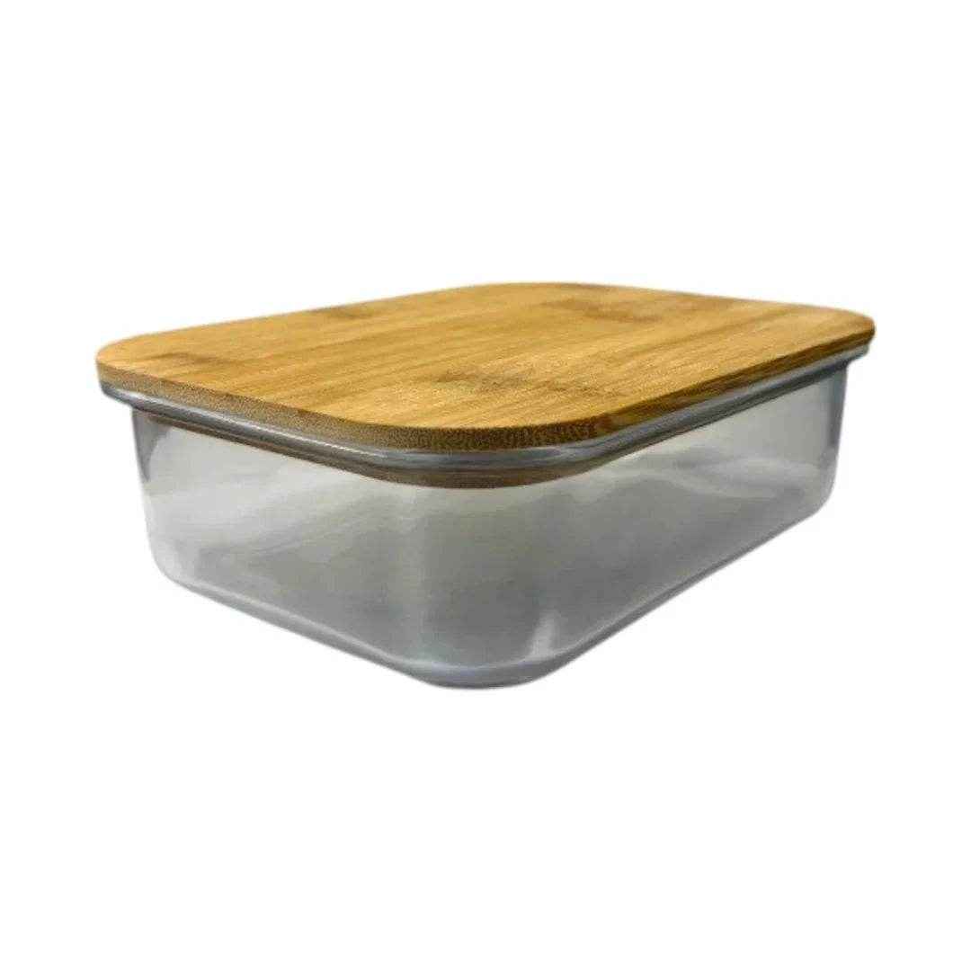 Pote Hermético com Tampa de Bambu Alidolado - Alidolado