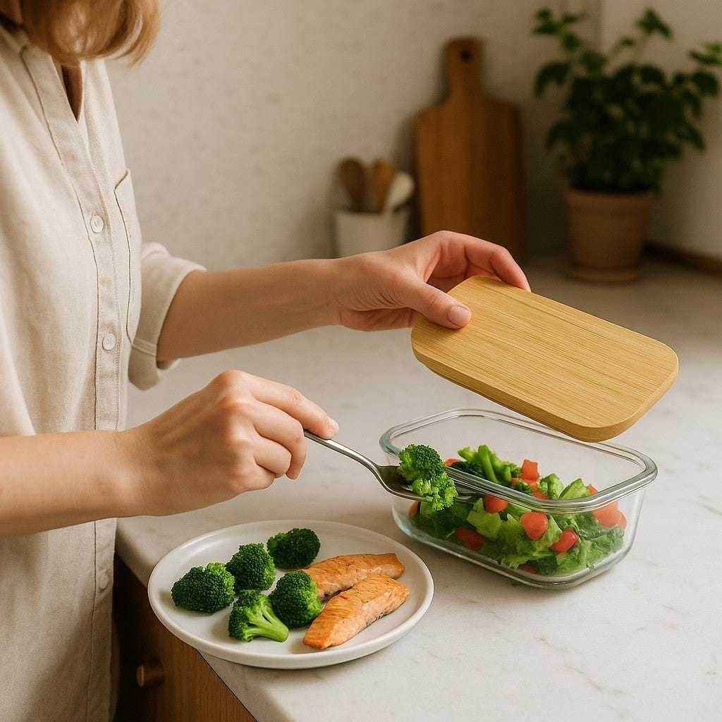 Pote Hermético com Tampa de Bambu Alidolado - Alidolado