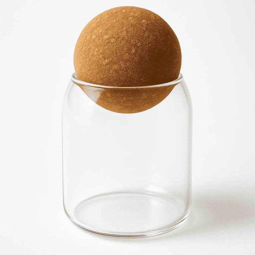 Pote de Vidro com Tampa de Cortiça Alidolado - Alidolado