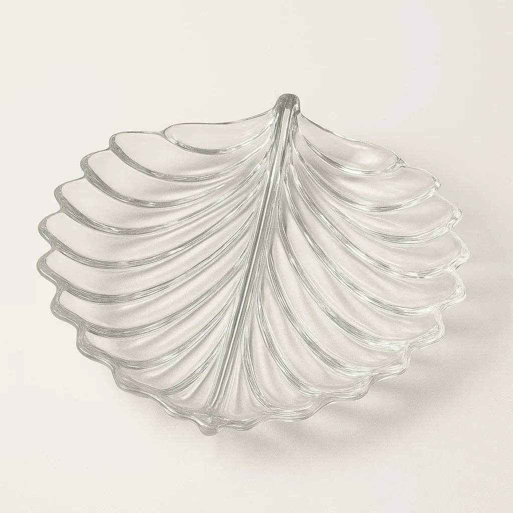 Fruteira de Vidro Formato de Folha Média Alidolado - Alidolado