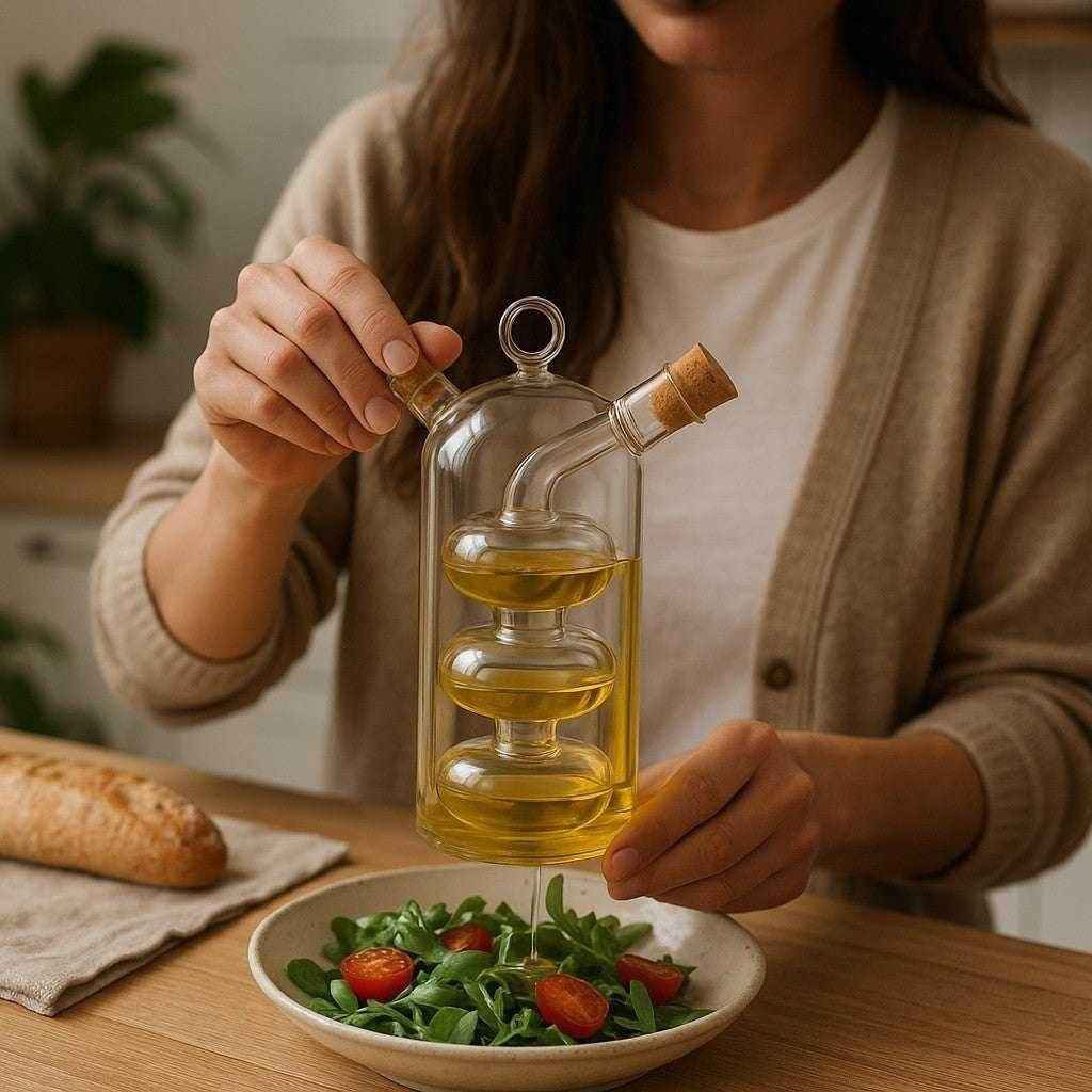 Recipiente para Óleo e Azeite com Tampa Alidolado - Alidolado