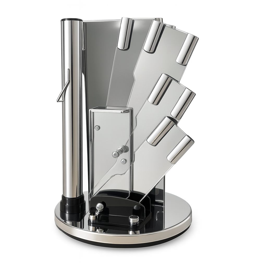 Faqueiro Profissional com Suporte Giratório Decorativo Alidolado