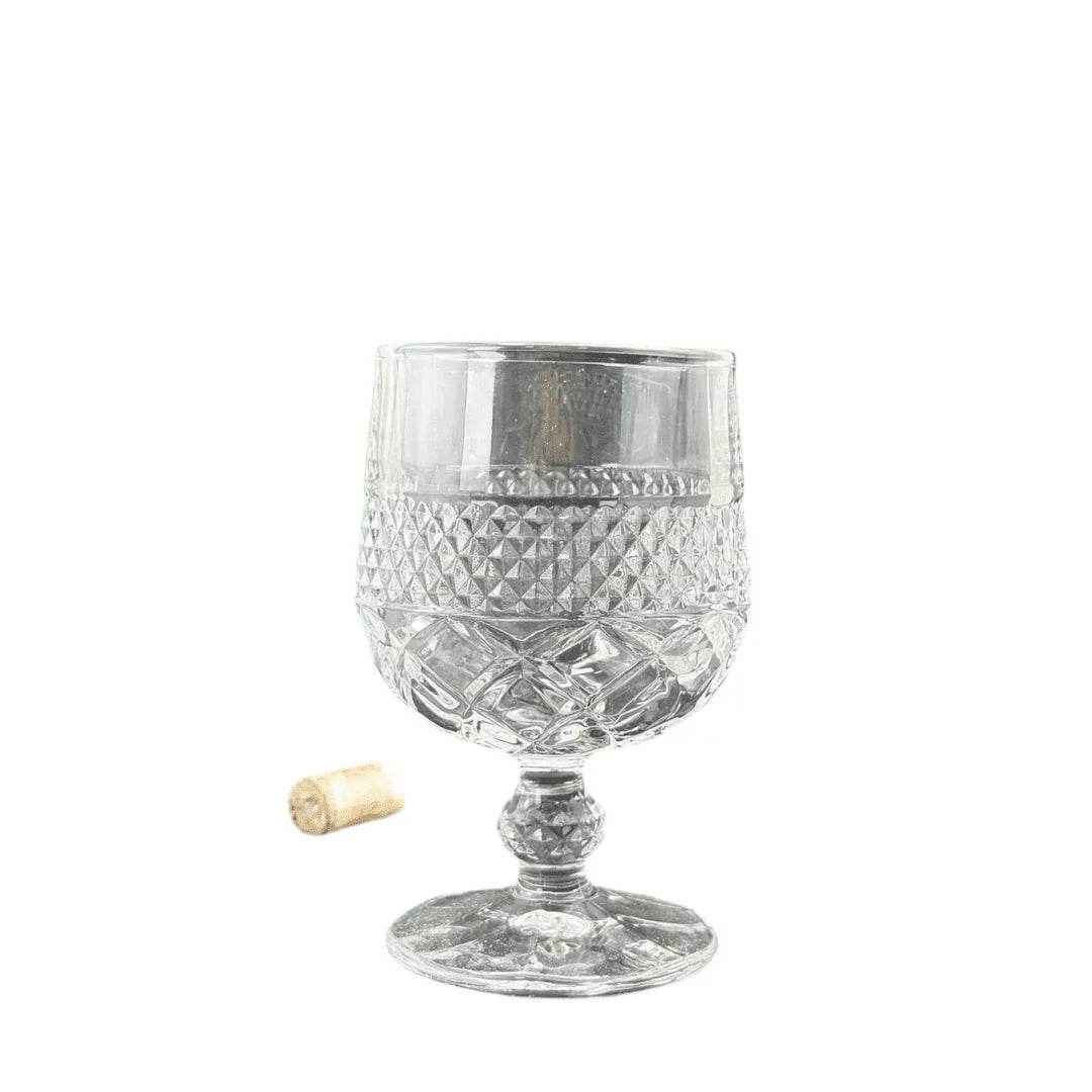 Taça de Vidro 300ml com Design Elegante 6 Peças Alidolado - Alidolado