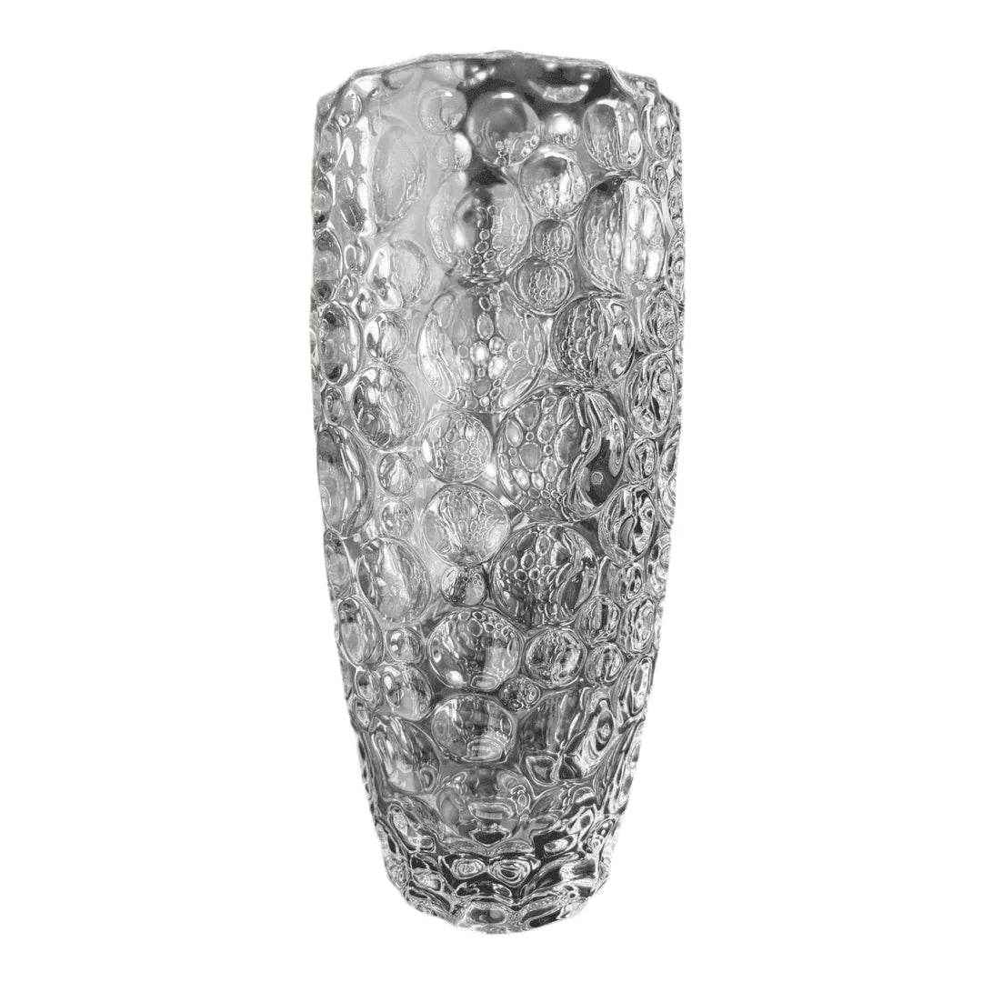 Vaso de Vidro com Textura Decorativa Alidolado - Alidolado