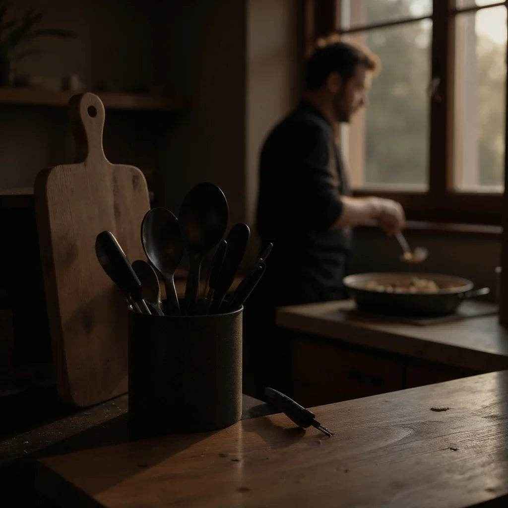 Kit com 6 Talheres de Nylon para Cozinha