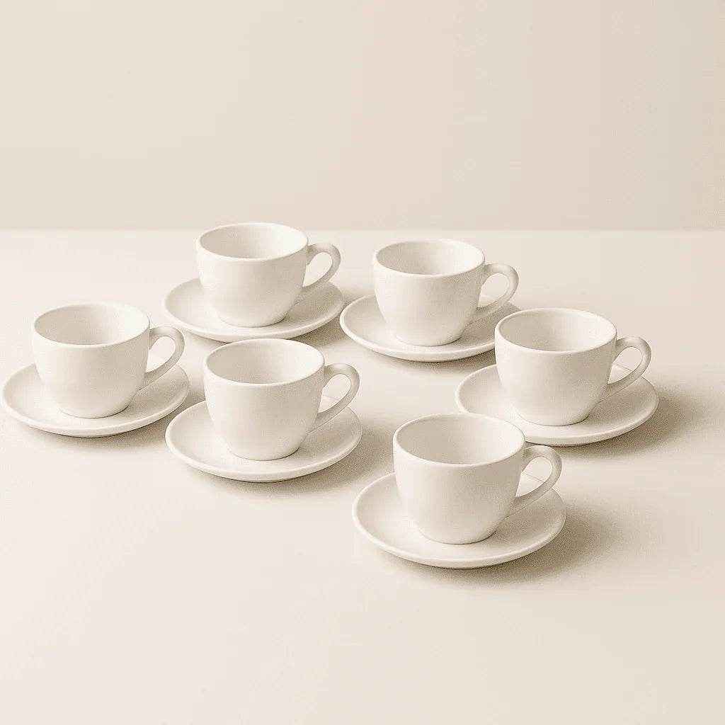 Xícaras de Chá e Café com Pires 12 Peças Alidolado - Alidolado