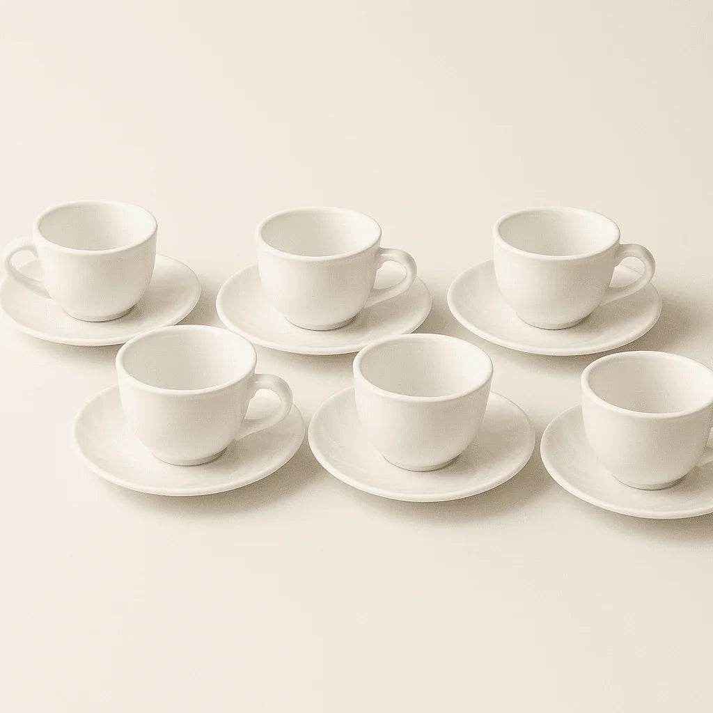 Xícaras de Chá e Café com Pires 12 Peças Alidolado - Alidolado