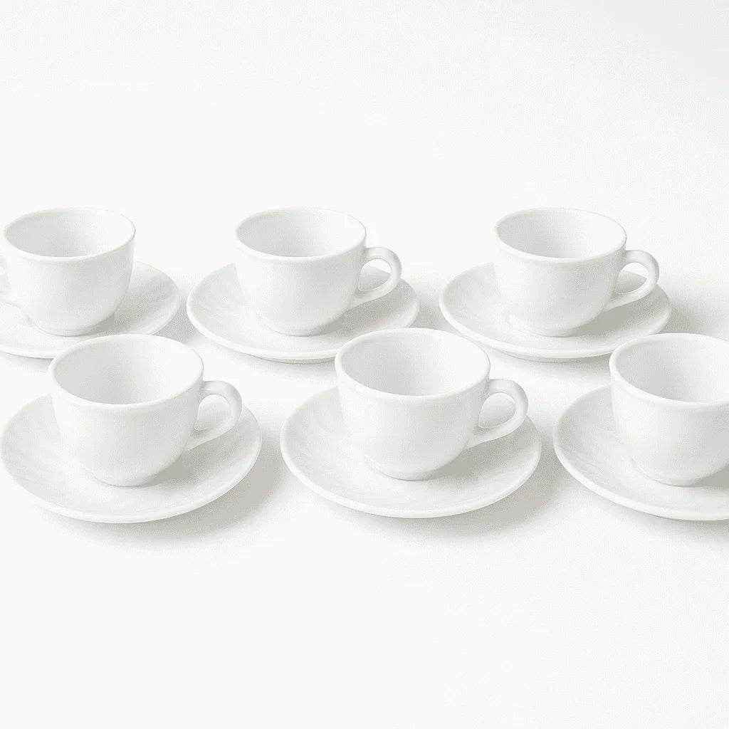 Xícaras de Chá e Café com Pires 12 Peças Alidolado - Alidolado