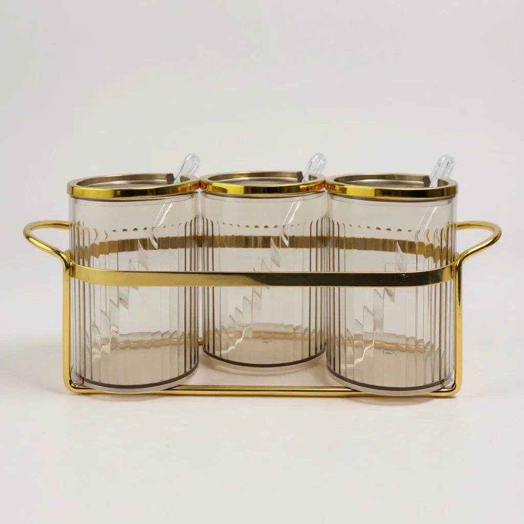 Organizador de Condimentos com Reflexo Dourado - Alidolado