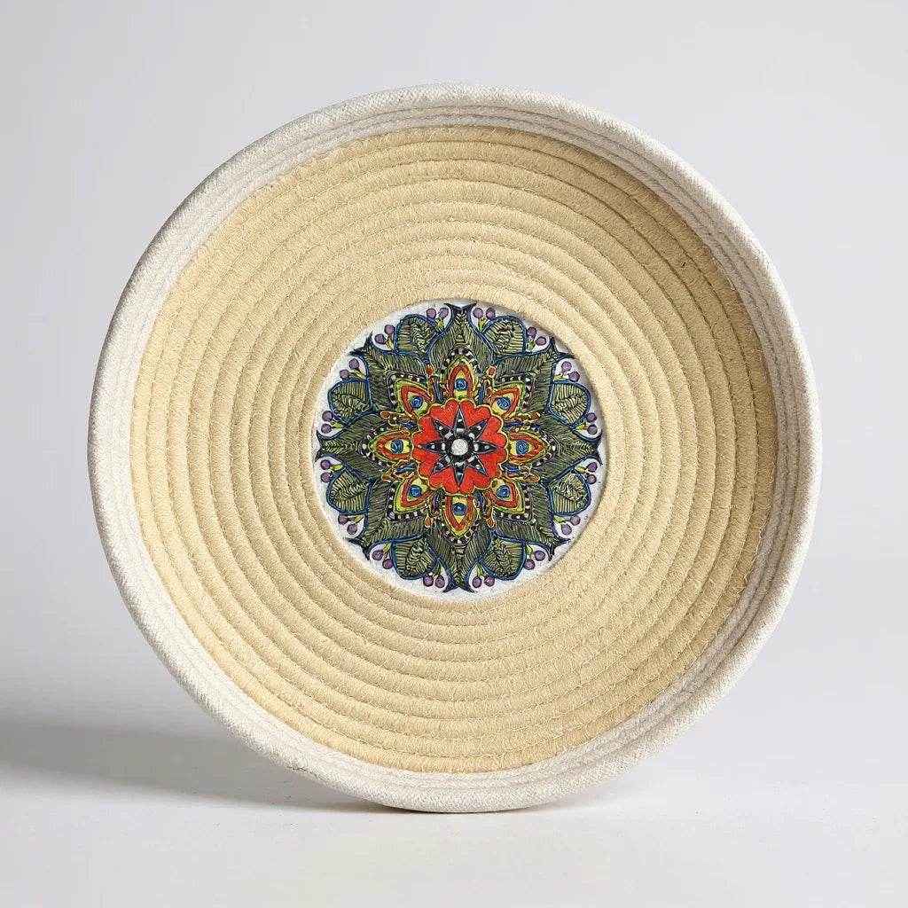 Cesto de Palha com Algodão - Alidolado