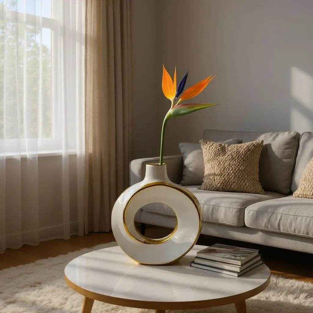 Vaso Decorativo Circular Alidolado - Alidolado