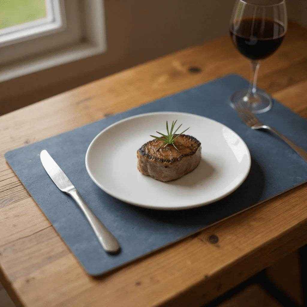 Kit 6 Jogos Americanos Retangular Couro Sintético Alidolado