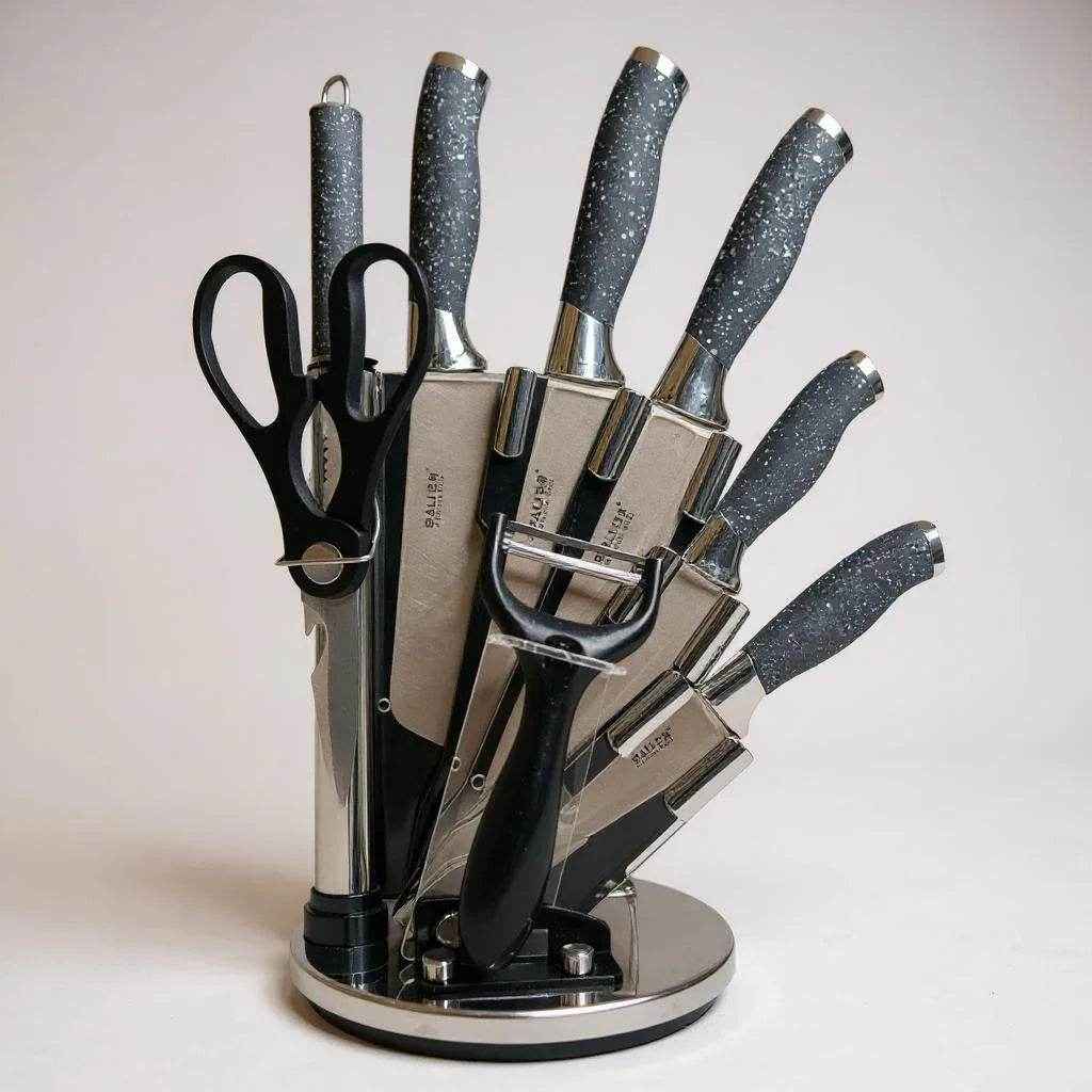 Faqueiro com Suporte Giratório e Design Moderno - Alidolado