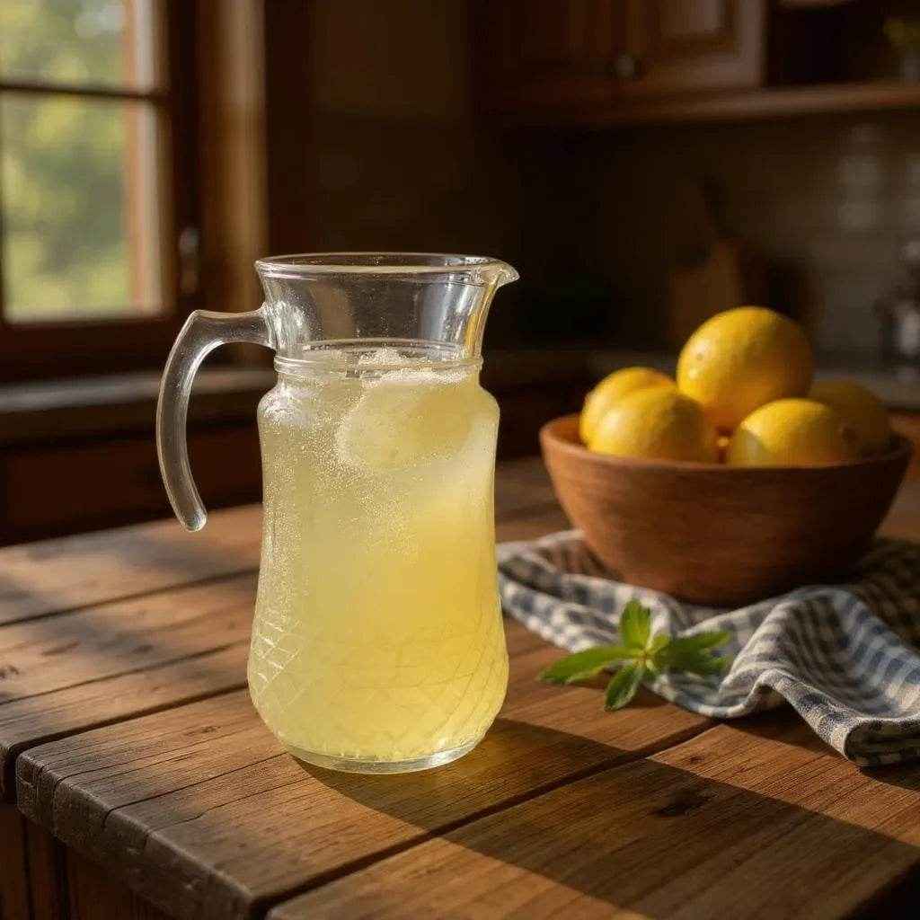 Jarra de Vidro com Alça e Tampa 1400ml Alidolado