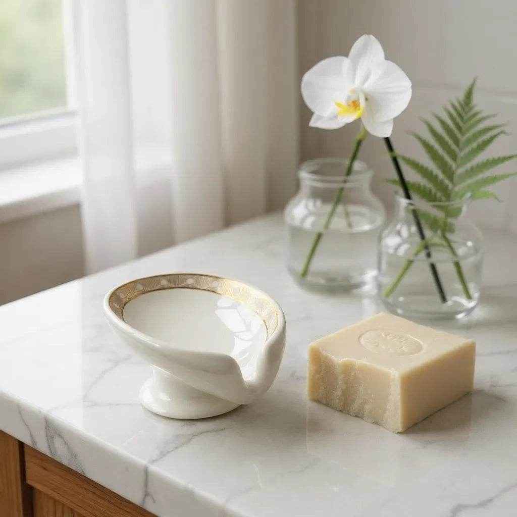 Saboneteira com Dispenser Cerâmica Alidolado - Alidolado