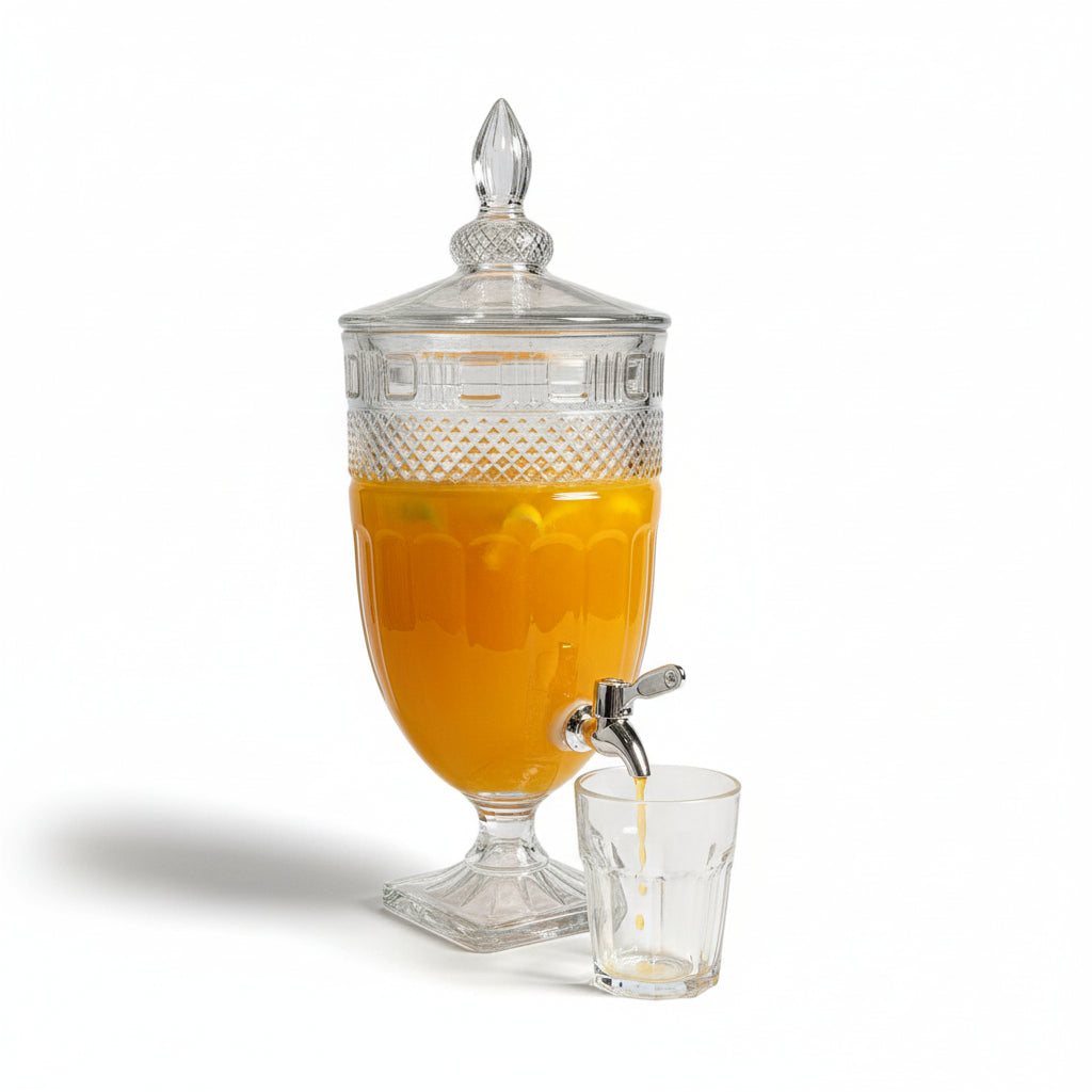 Suqueira de Vidro Cristal 3L ou 5L com Torneira