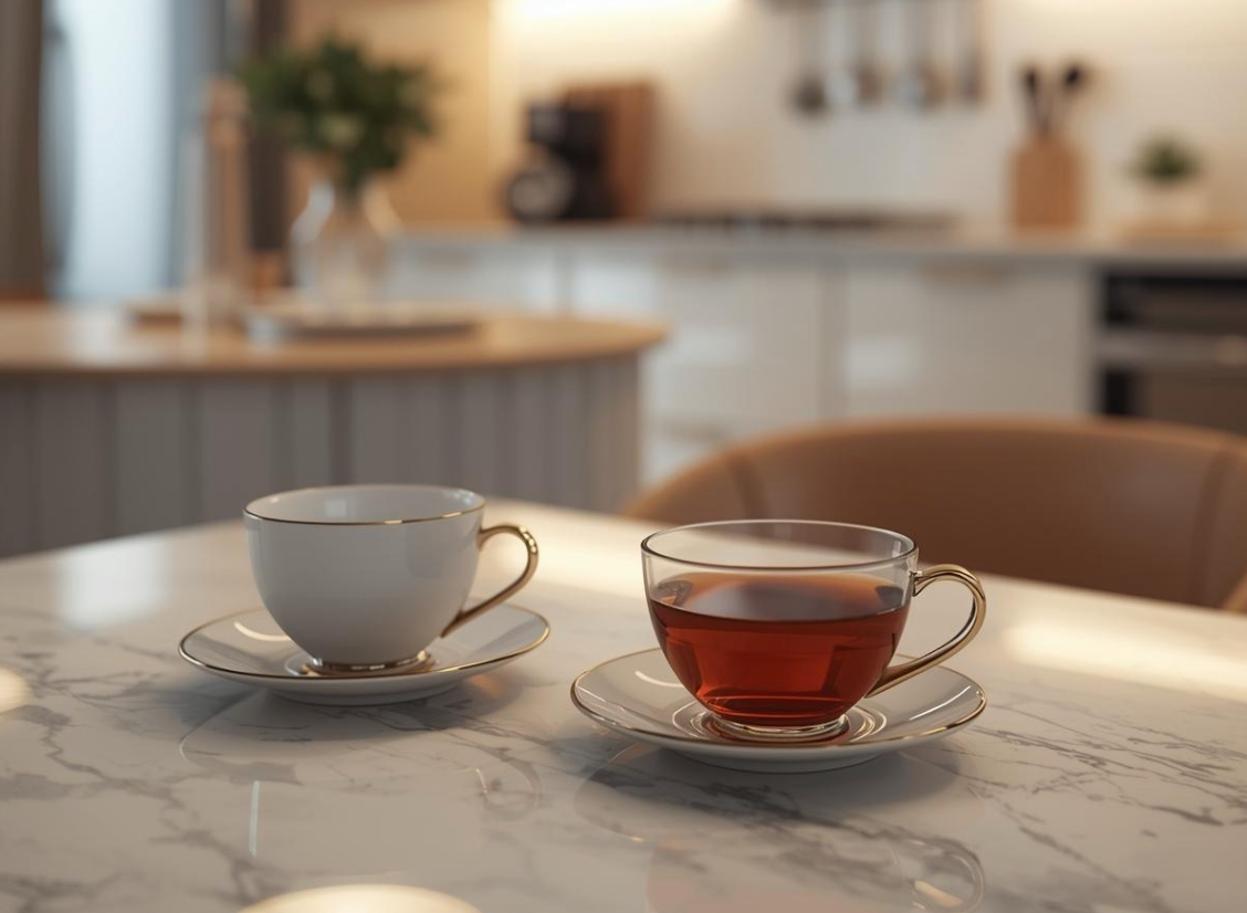 Xícaras de Café e Chá