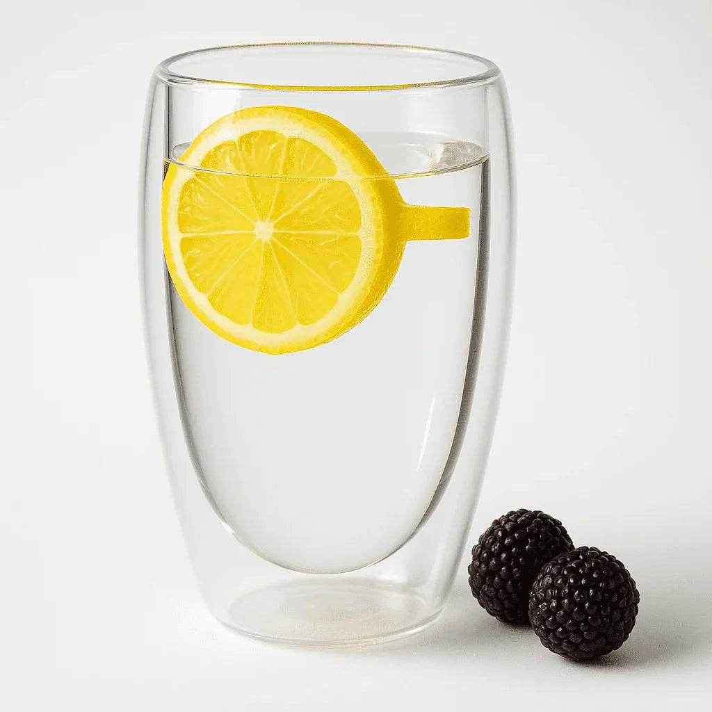 Conjunto de Copos Vidro Duplo 450ml 2 Peças Alidolado