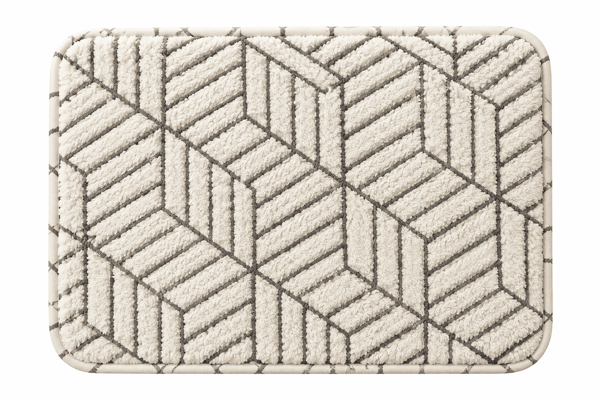 Tapete de Banheiro 40x60cm Antiderrapante Absorvente Macio Super Confortável Decorativo