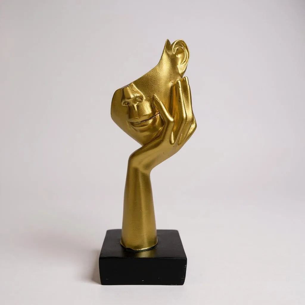Escultura Abstrata de Mãos e Rostos Decorativa Alidolado