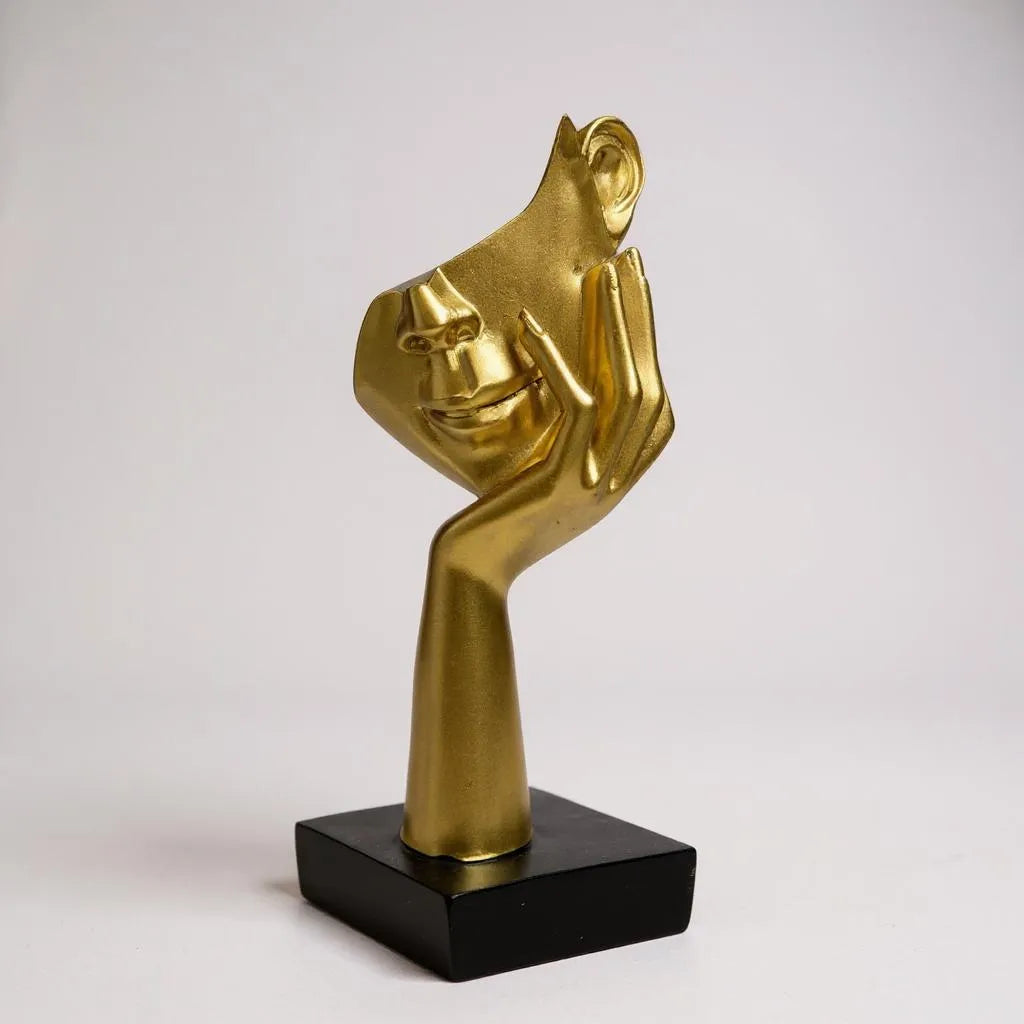 Escultura Abstrata de Mãos e Rostos Decorativa Alidolado