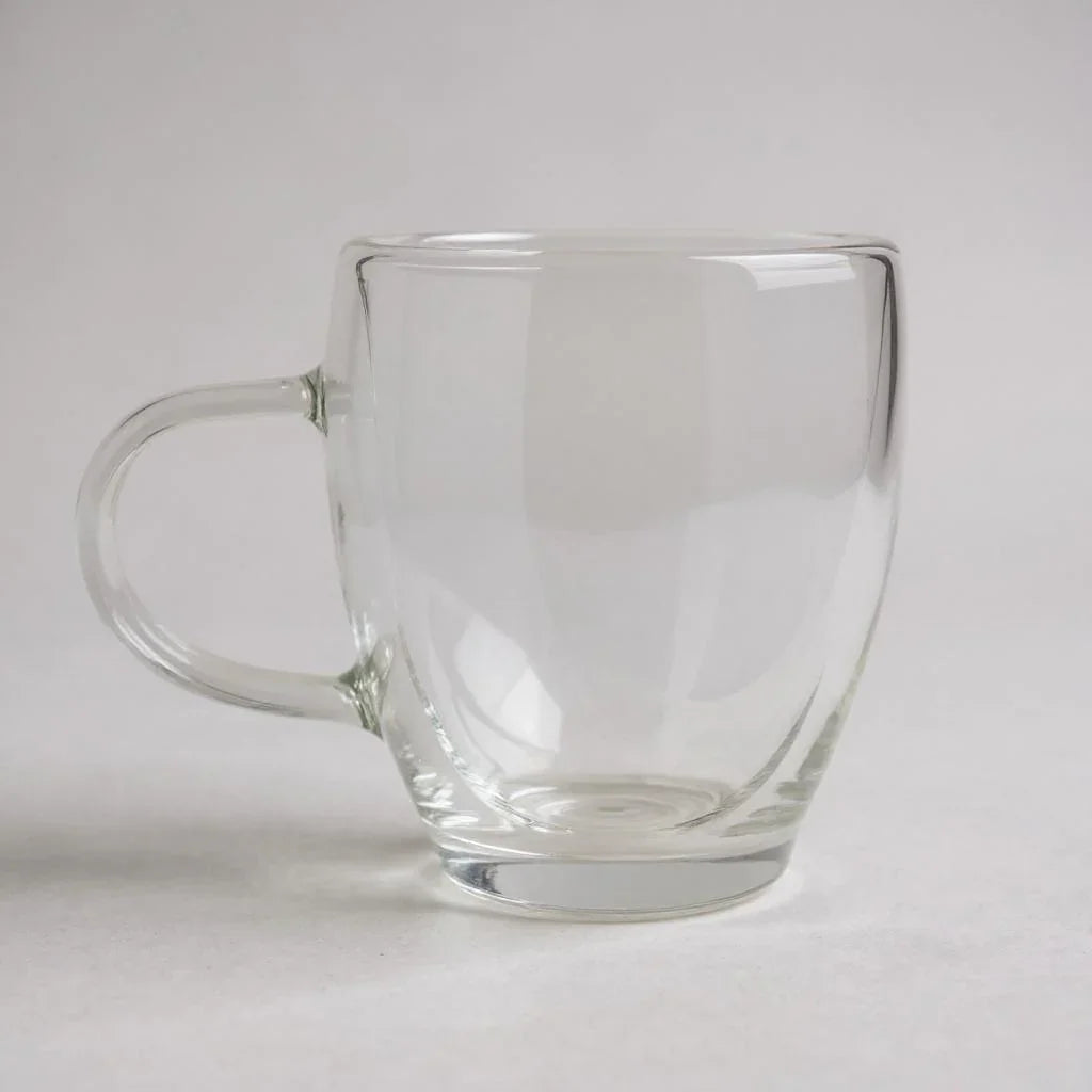Caneca de Vidro Transparente com Alça
