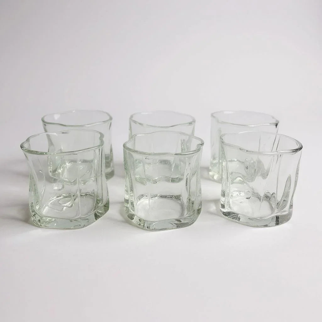 Copo com Pires de Vidro Transparente 200ml