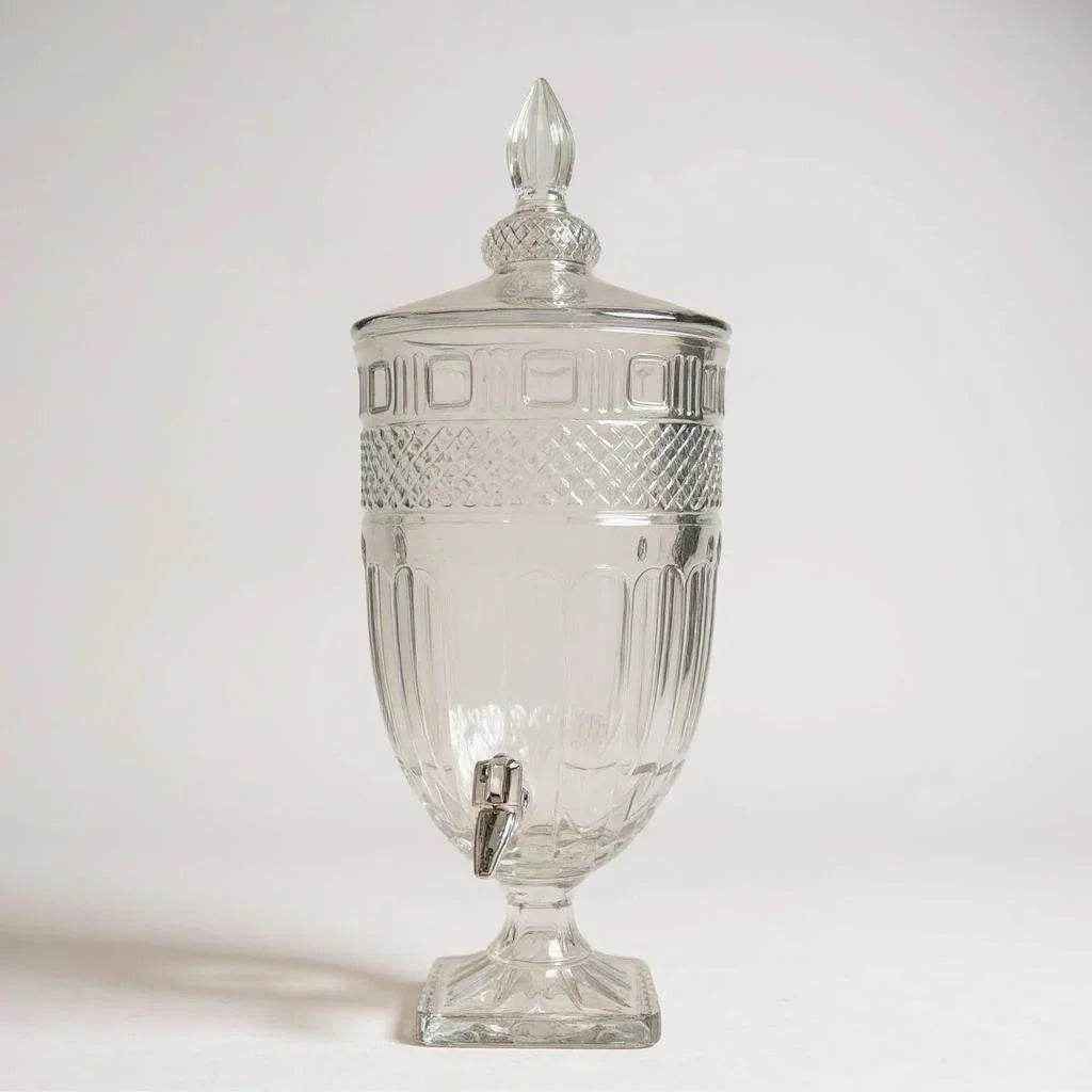 Suqueira de Vidro com Dispenser – 3L, Cor Transparente, 1 peça - Alidolado