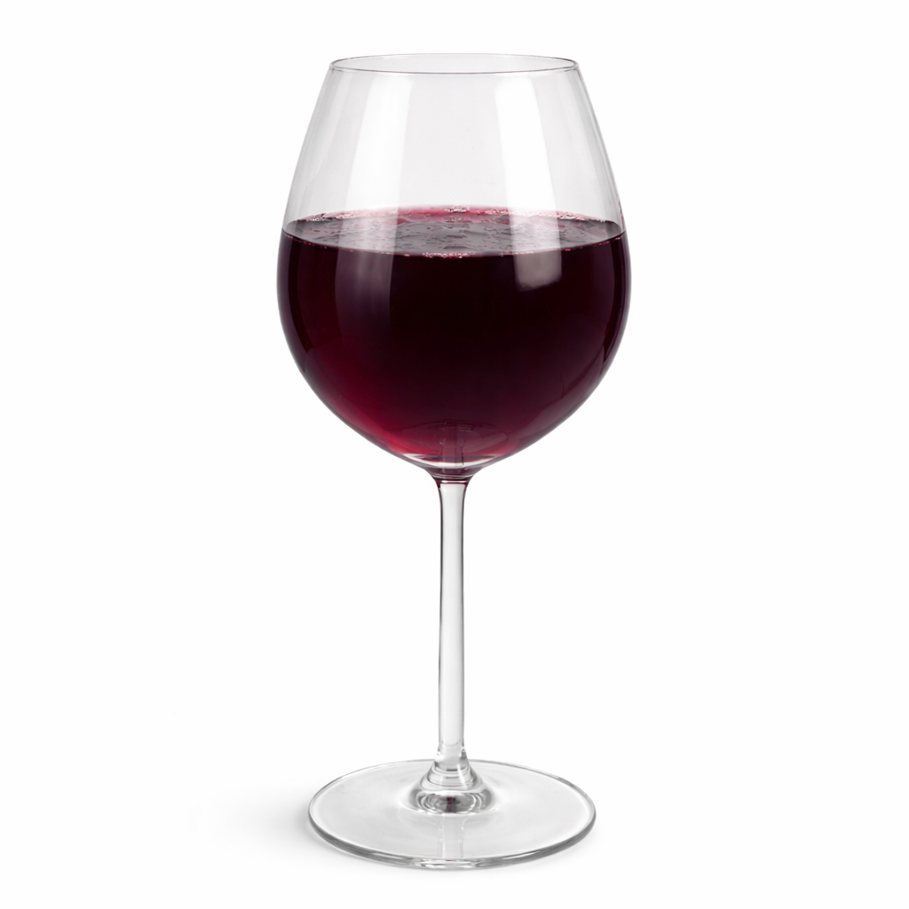Taça de Vidro 620ml com Borda Dourada