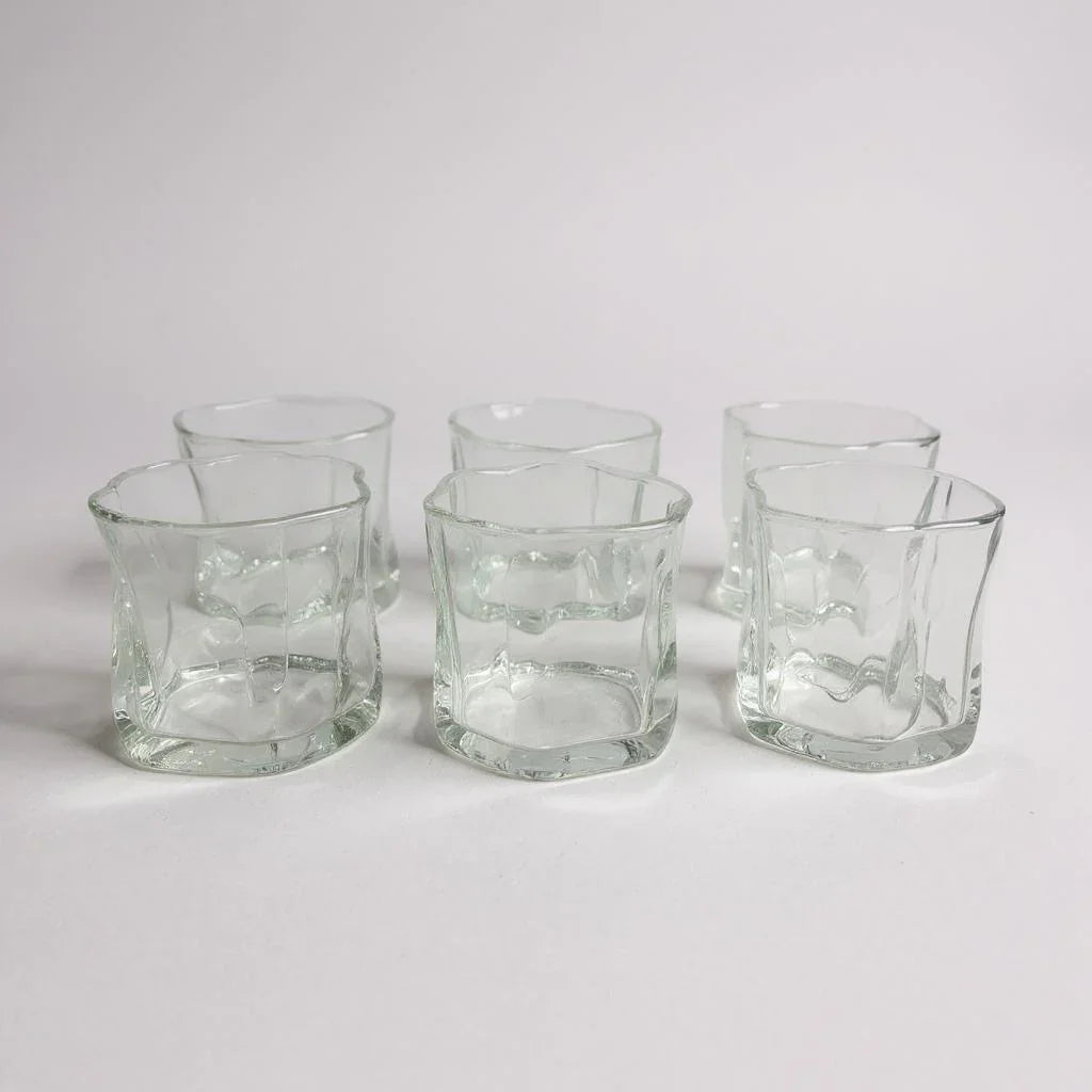 Copo com Pires de Vidro Transparente 200ml