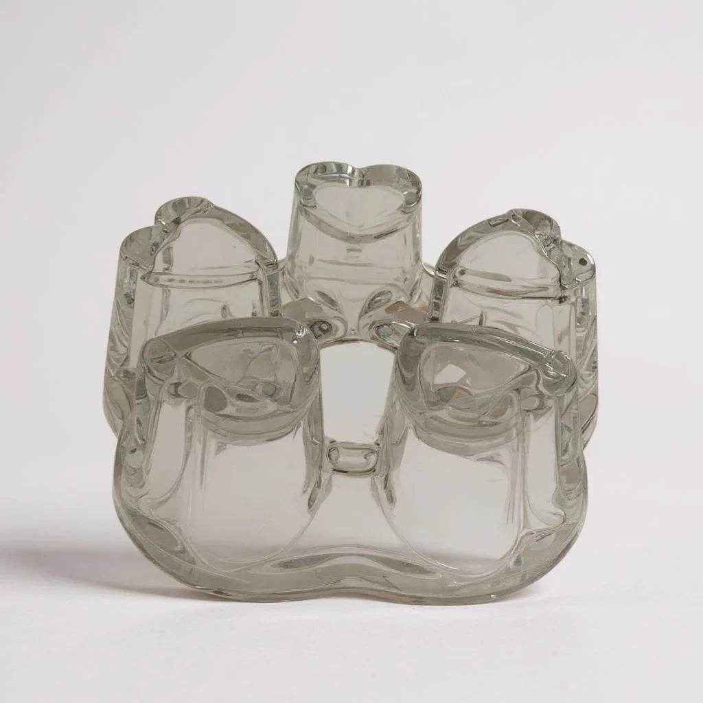 Suporte para Vela de Vidro Coração - Alidolado