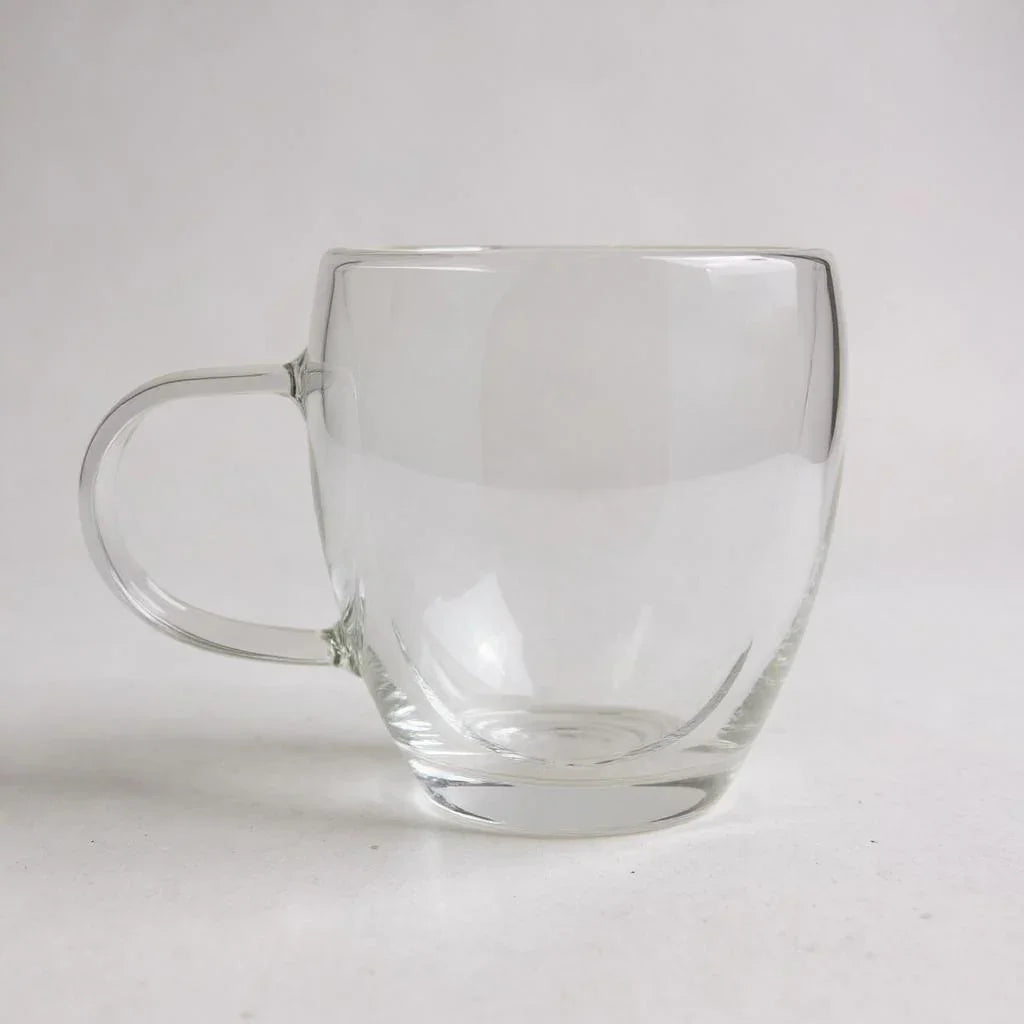 Caneca de Vidro Transparente com Alça