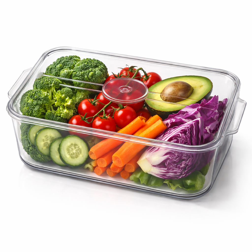 Caixa Organizadora de Carne com Tampa