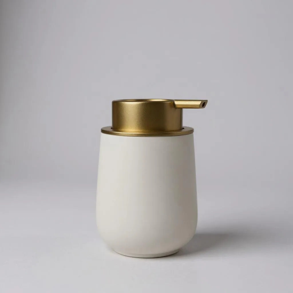 Dispenser de Cerâmica Branco Alidolado