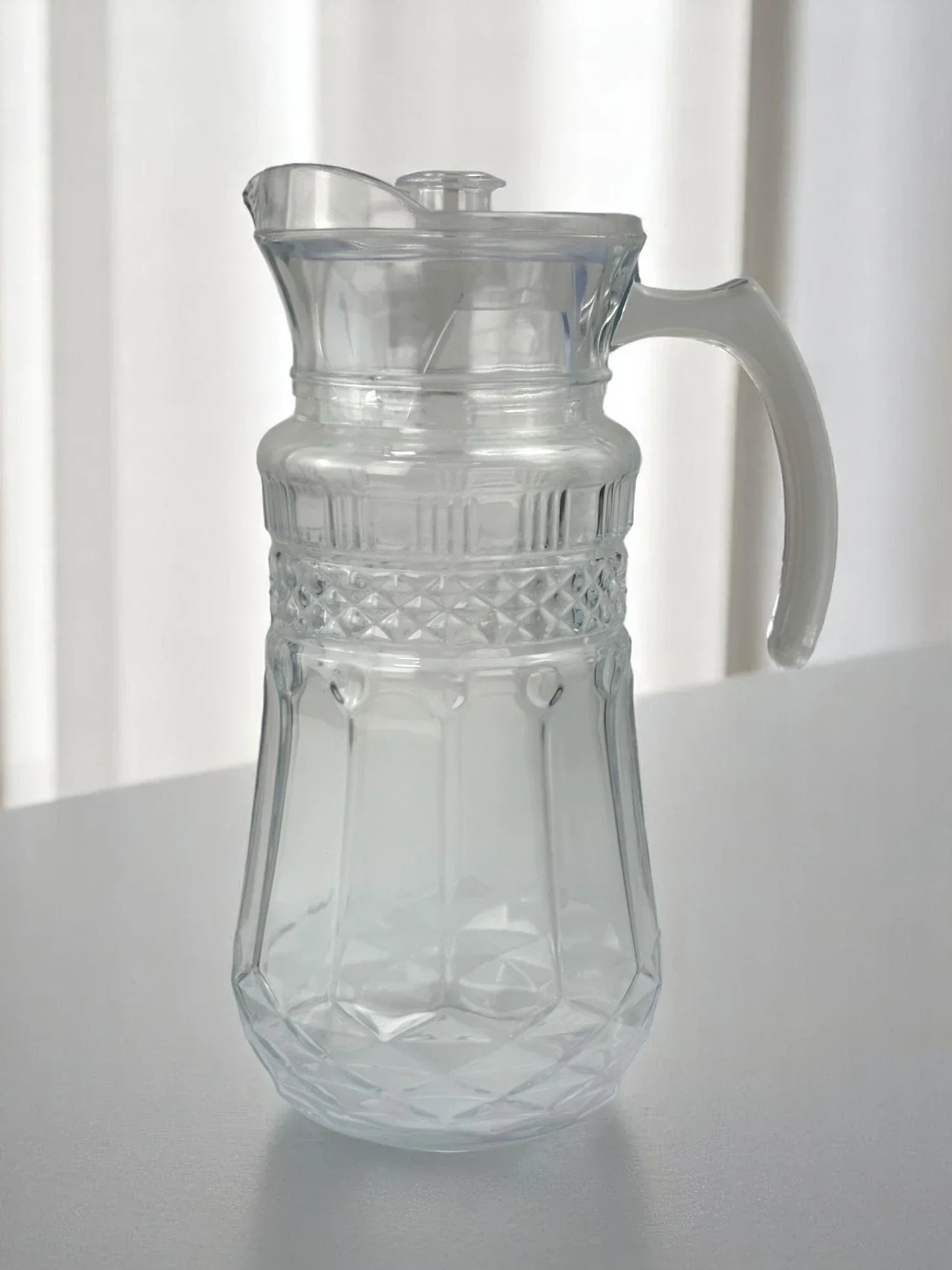 Jarra de Vidro com Alça e Tampa 1400ml Alidolado