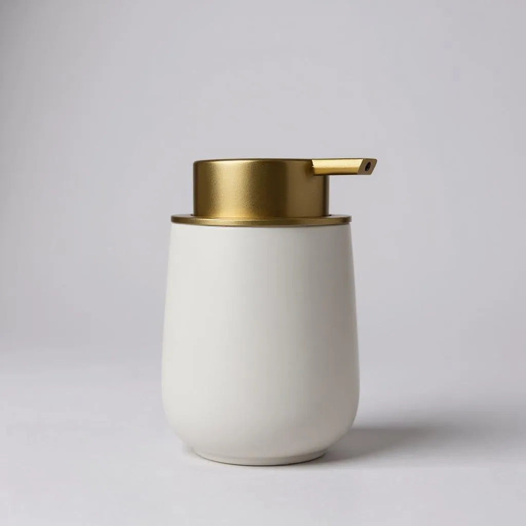 Dispenser de Cerâmica Branco Alidolado