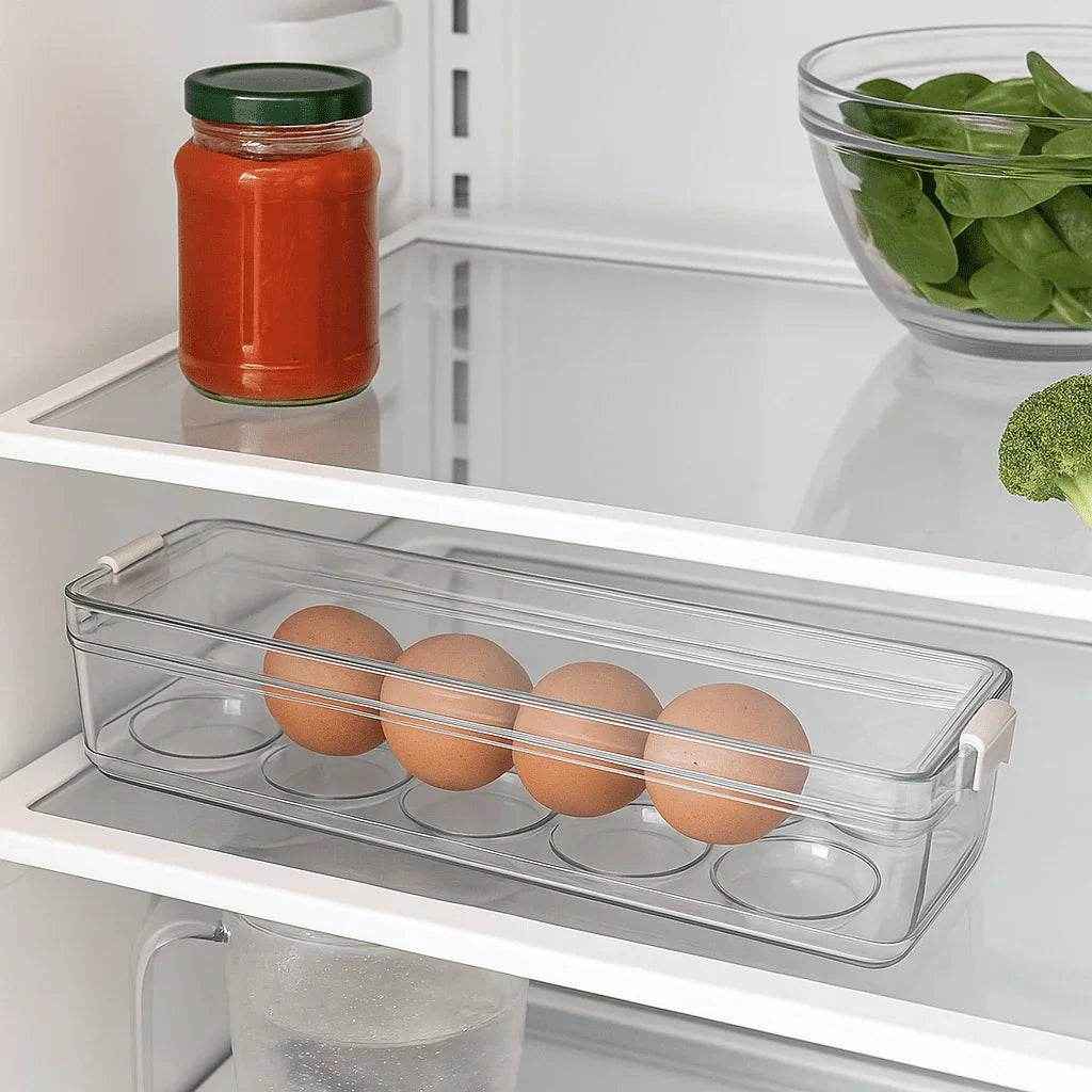 Organizador de Ovos para Geladeira com Tampa Alidolado
