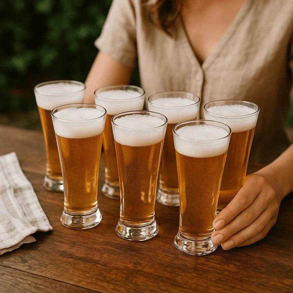 Conjunto de Copos de Vidro 350ml 6 Peças Alidolado