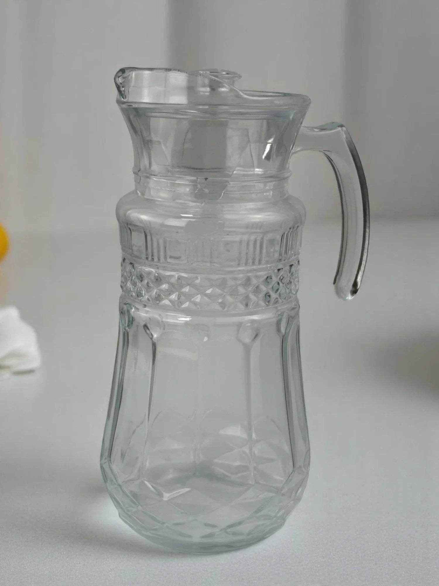 Jarra de Vidro com Alça e Tampa 1400ml Alidolado