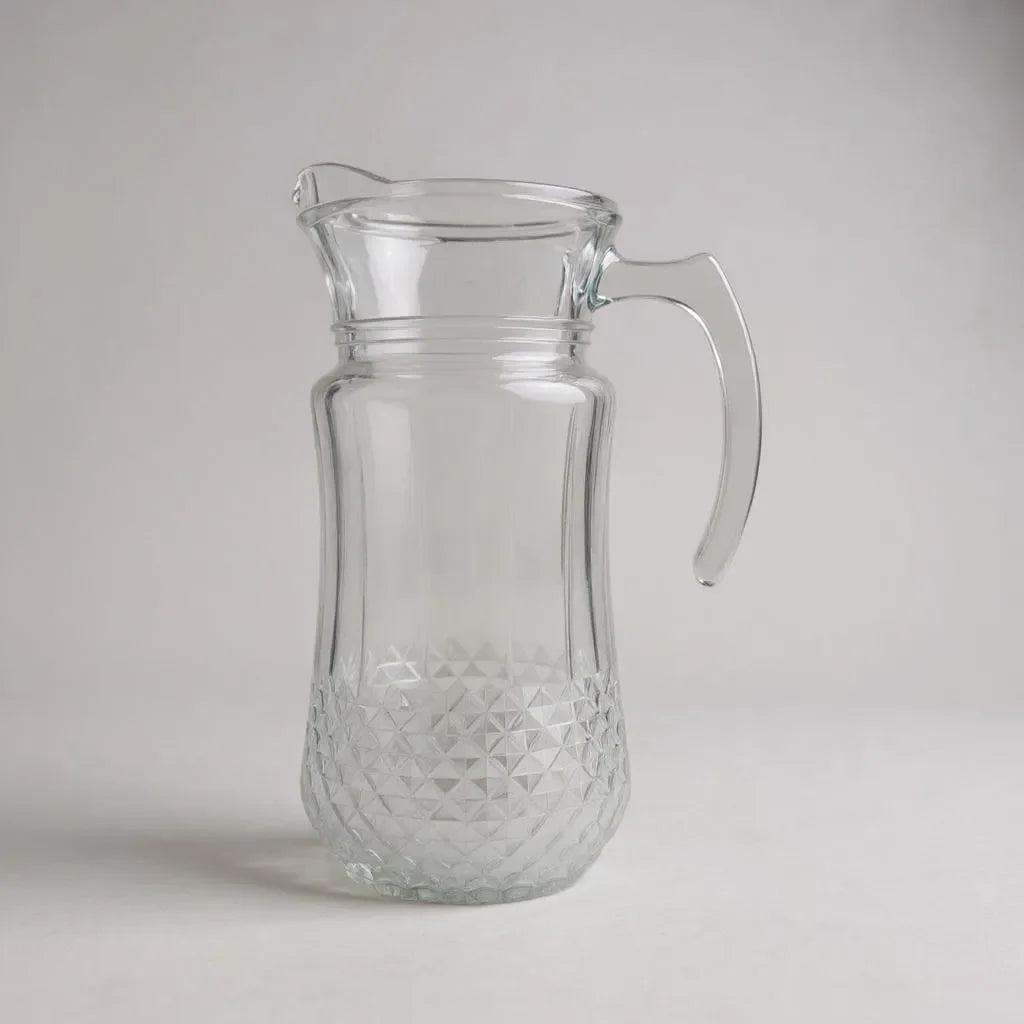 Jarra de Vidro com Alça e Tampa 1400ml Alidolado