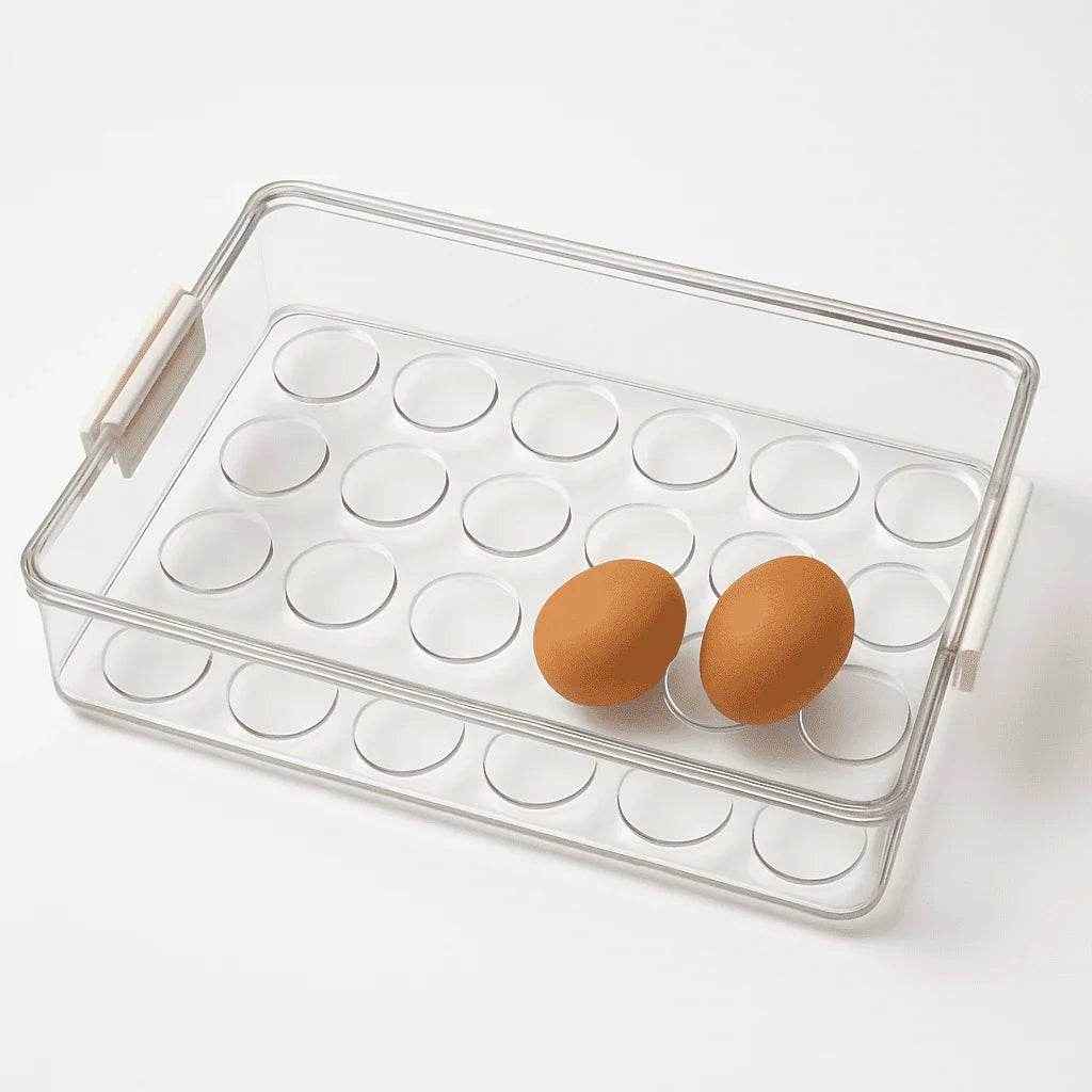 Organizador de Ovos para Geladeira com Tampa Alidolado