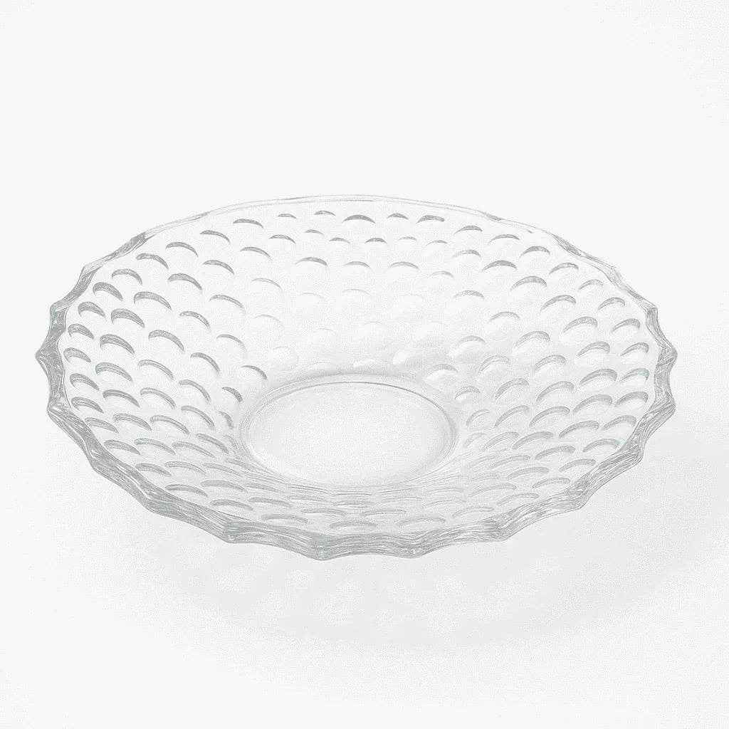 Prato Decorativo de Vidro com Textura Alidolado