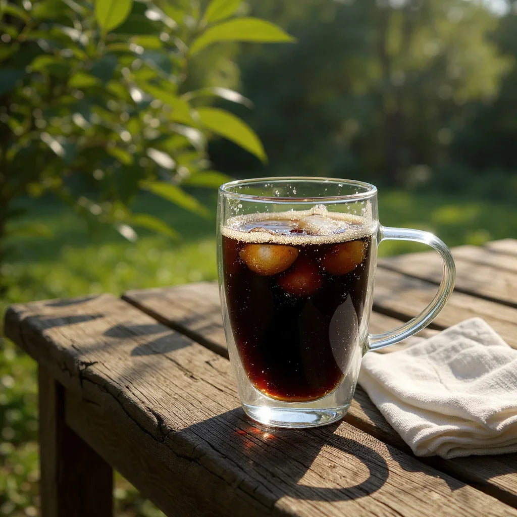 Caneca de Vidro Transparente com Alça