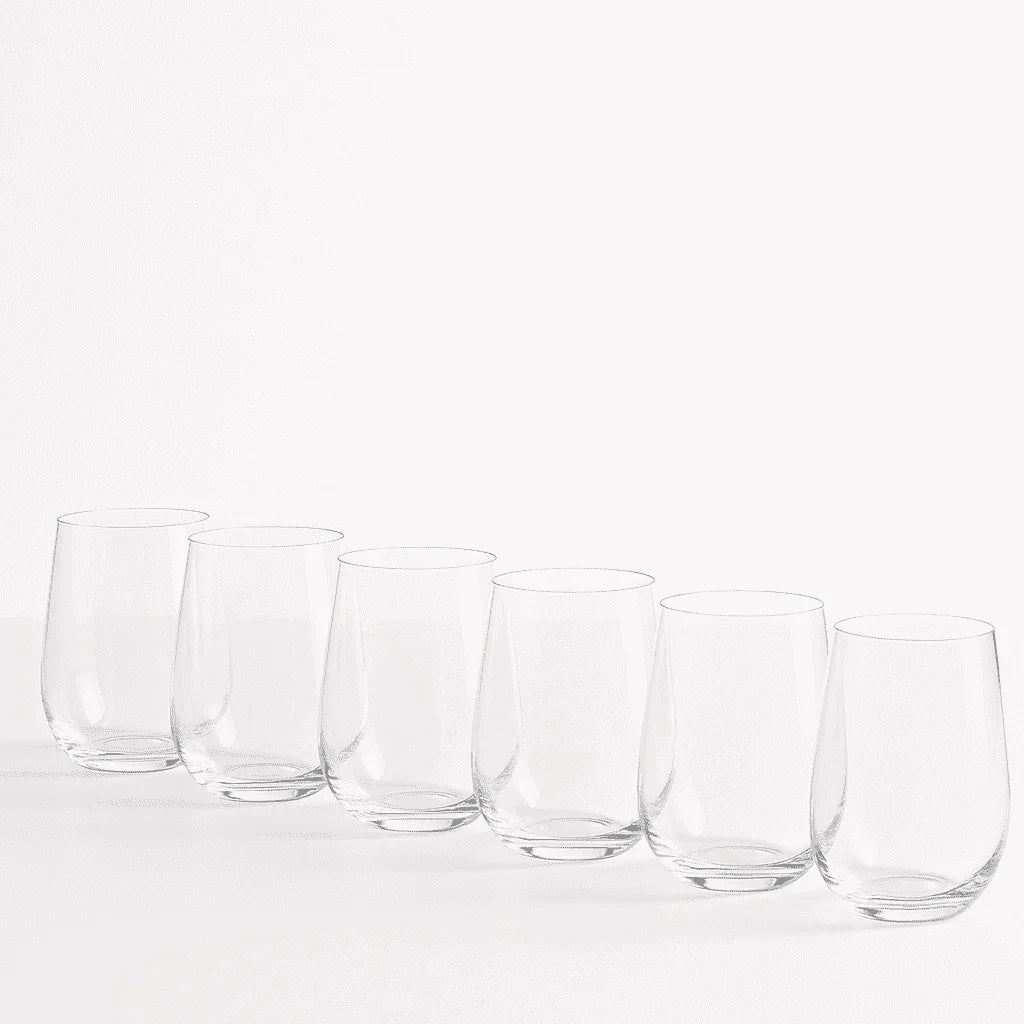 Conjunto 6 Copos de Vidro Liso de 525ml alidolado
