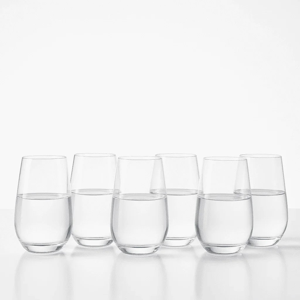 Conjunto 6 Copos de Vidro Liso de 525ml alidolado